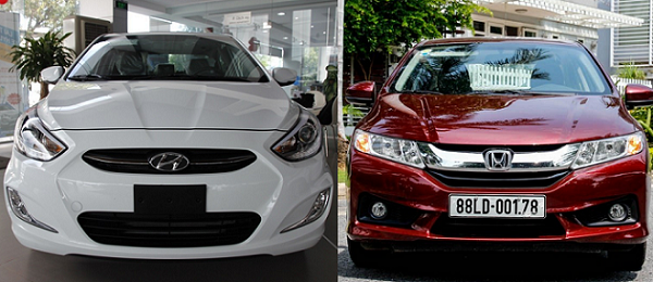 Phân khúc 700 triệu: Hyundai Accent 2015 hay Honda City 2016?